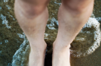 Feet in the sand