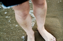 Feet in the sand