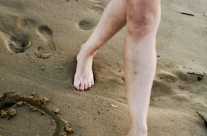 Feet in the sand