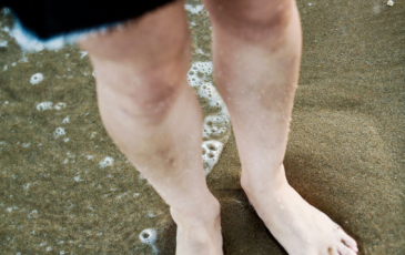 Feet in the sand