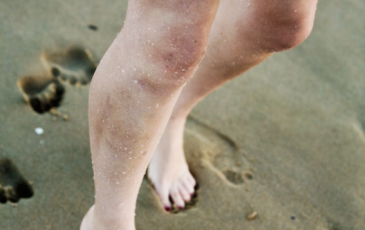 Feet in the sand