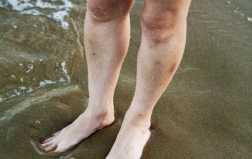 Feet in the sand