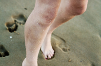 Feet in the sand